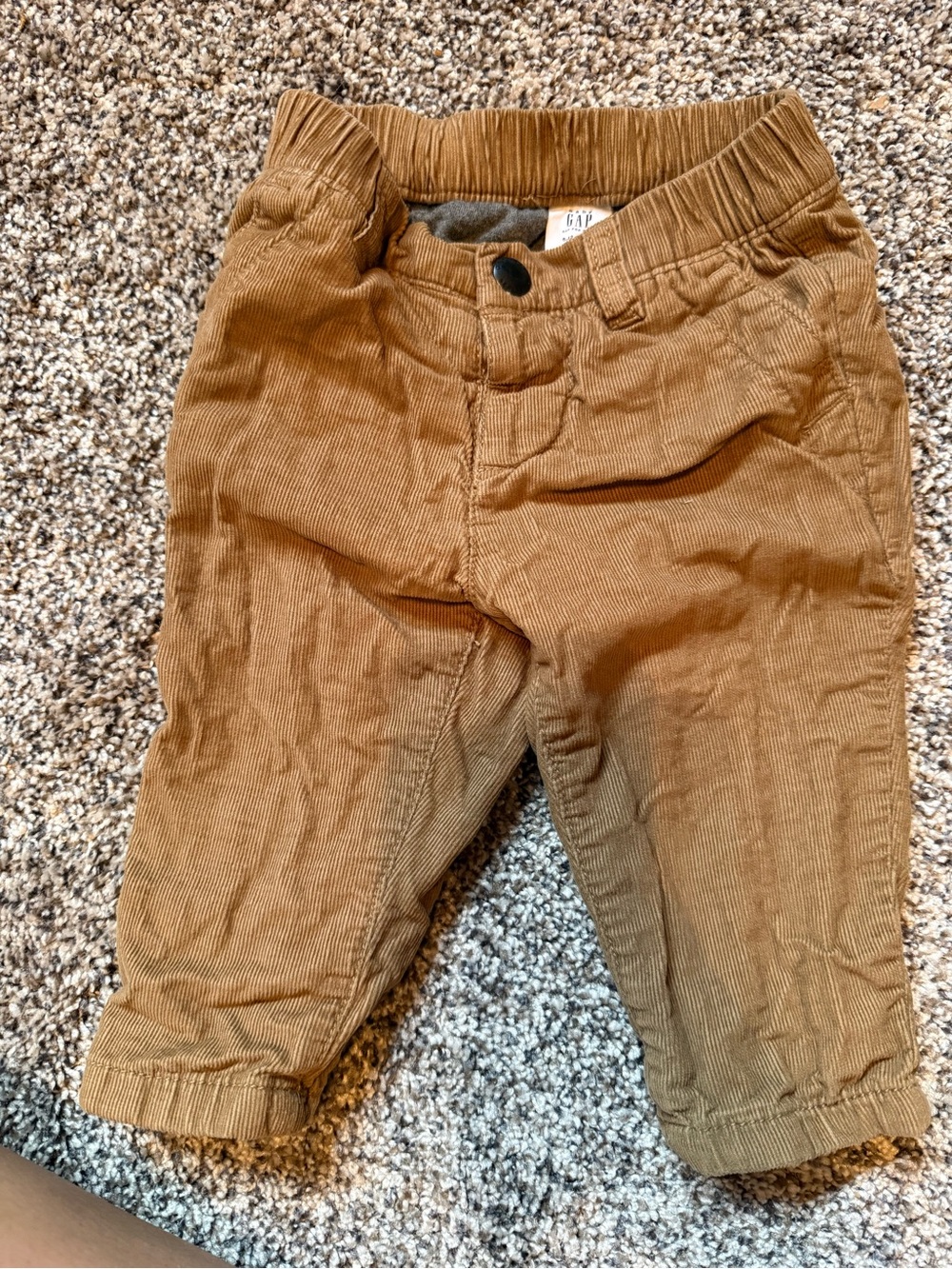 GAP 6-12mo Lined Brown Corduroy Pants
